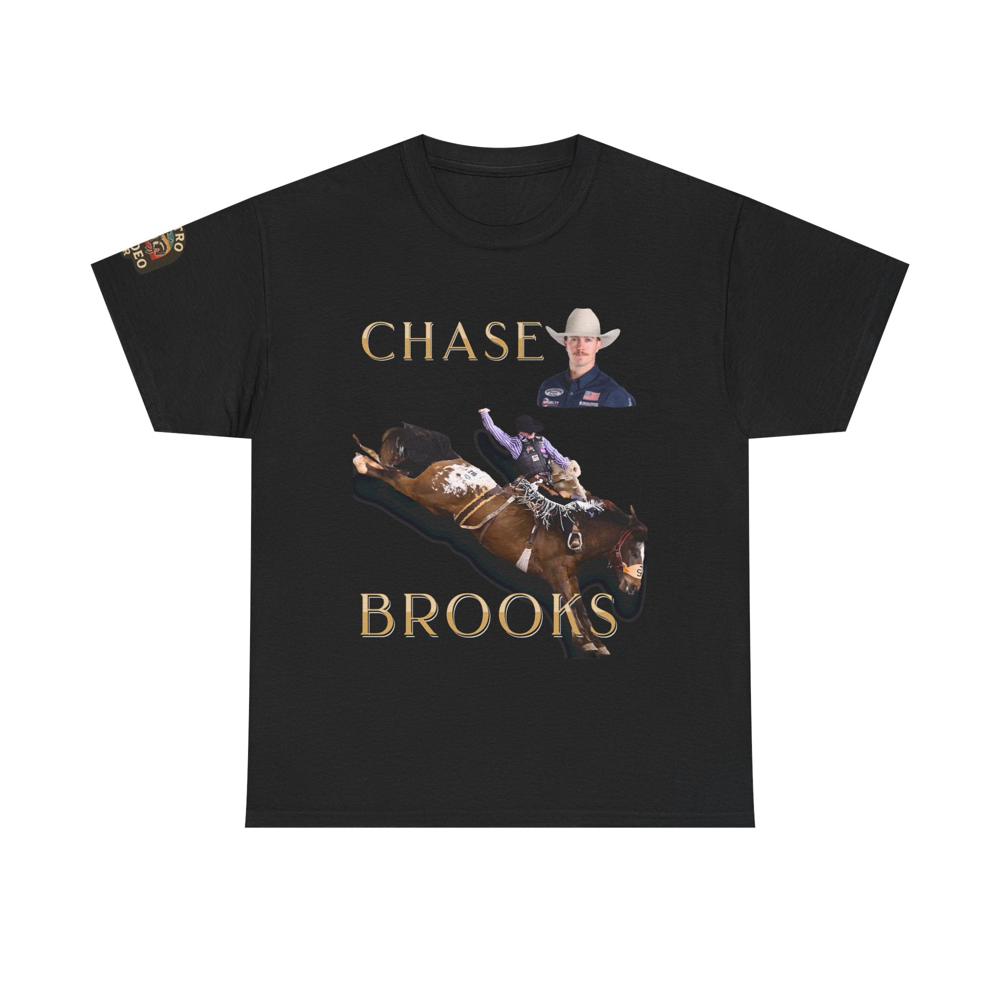 Chase Brooks Saddle Bronc T-Shirt | 6X NFR Qualifier Montana Cowboy Graphic T-Shirt