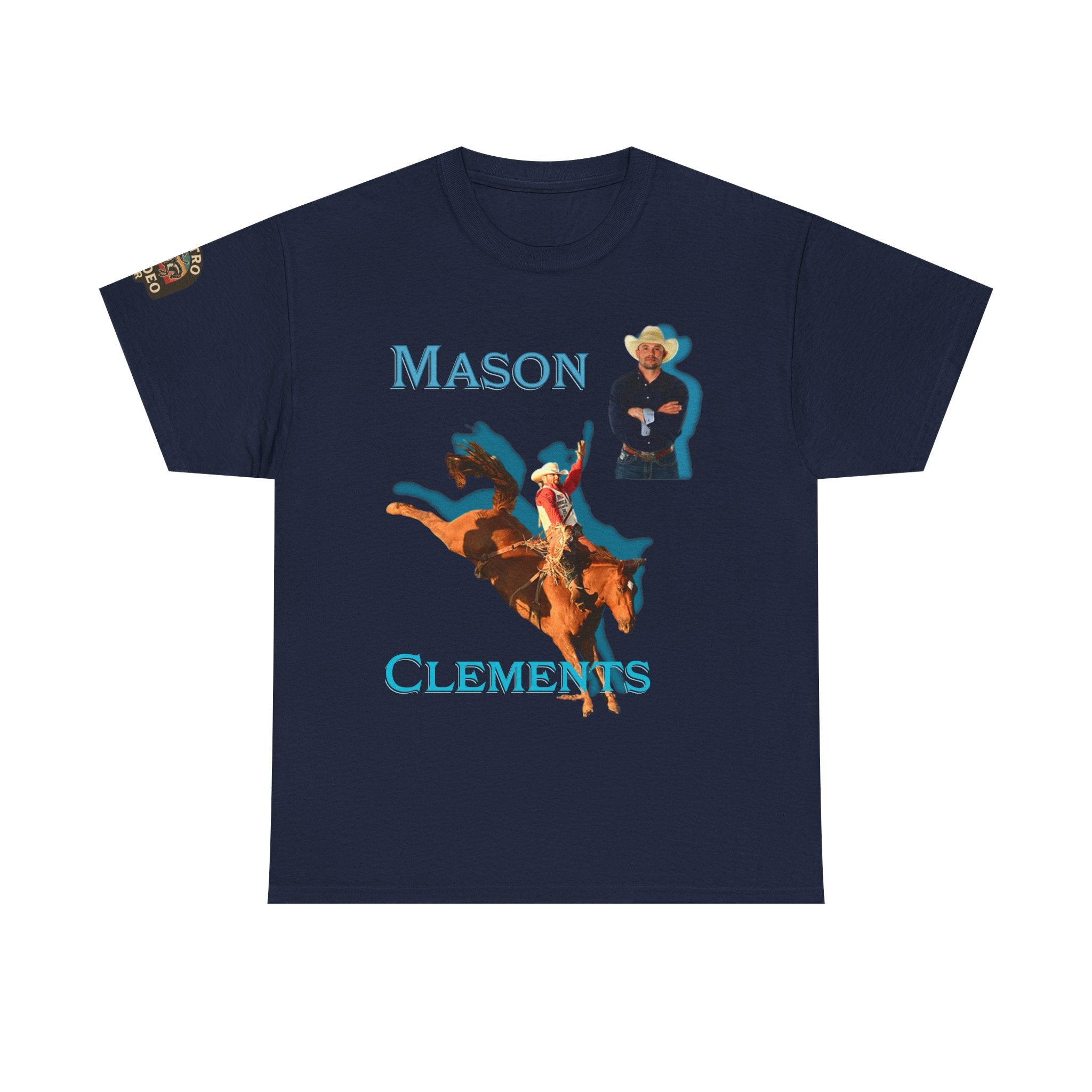 Mason Clements Bareback Rider T-Shirt | 5X NFR Qualifier Utah Cowboy Graphic Tee