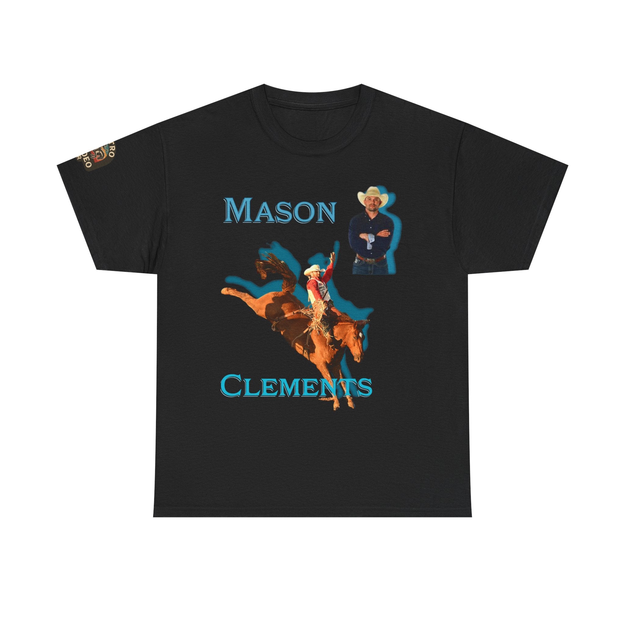 Mason Clements Bareback Rider T-Shirt | 5X NFR Qualifier Utah Cowboy Graphic Tee