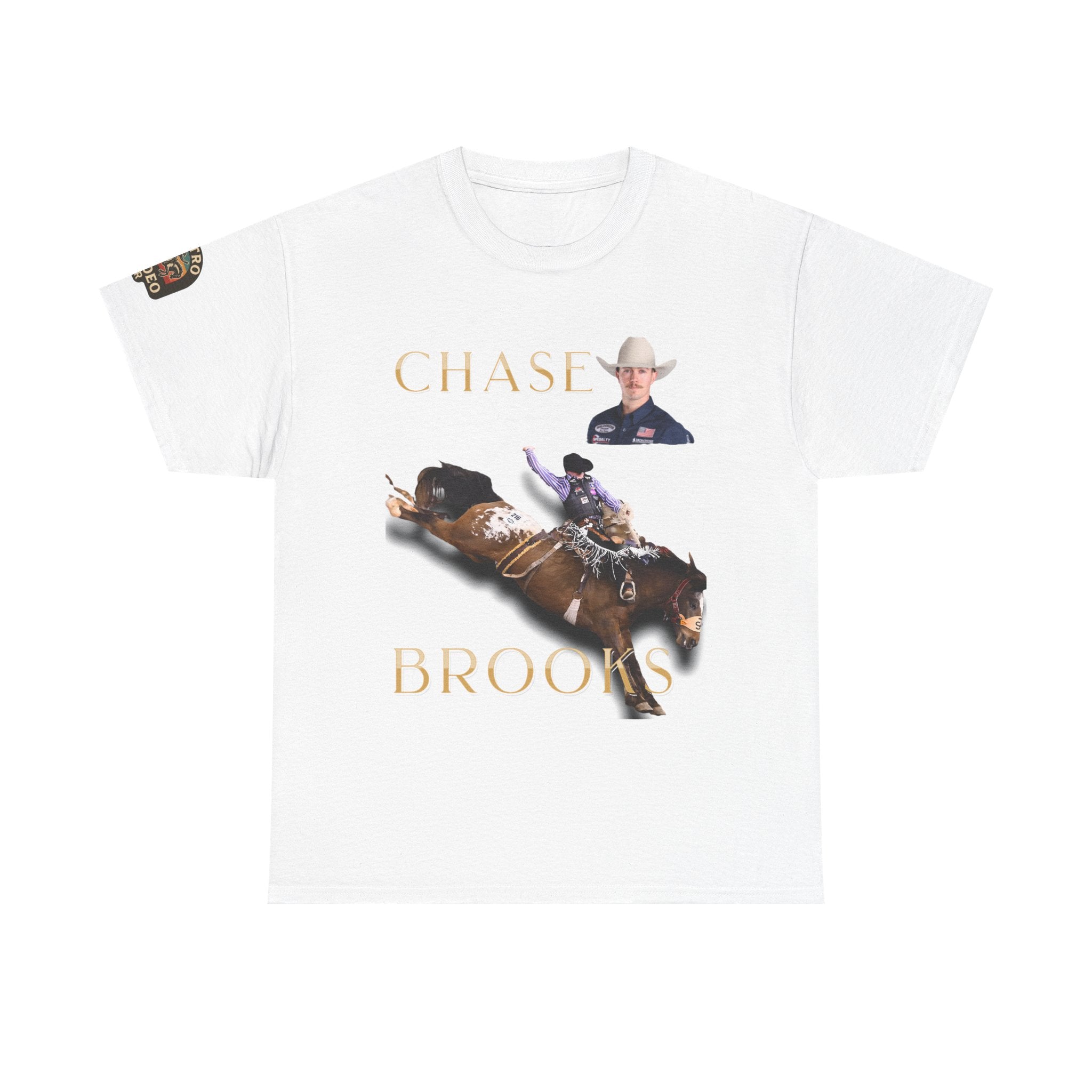 Chase Brooks Saddle Bronc T-Shirt | 6X NFR Qualifier Montana Cowboy Graphic T-Shirt