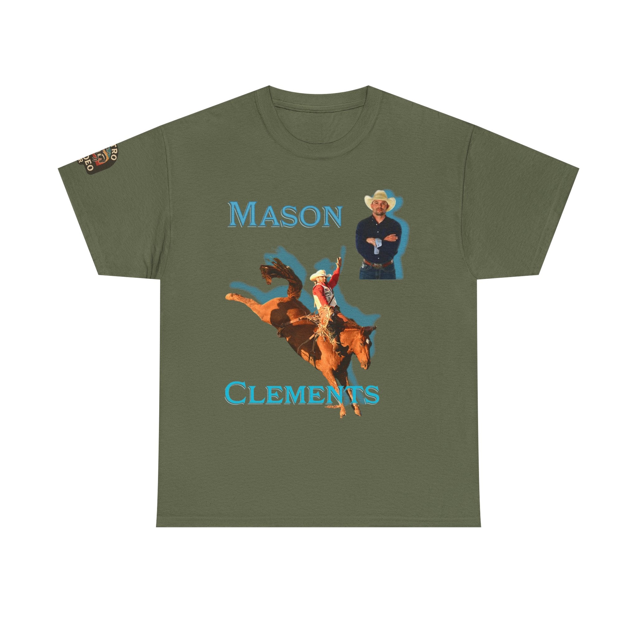 Mason Clements Bareback Rider T-Shirt | 5X NFR Qualifier Utah Cowboy Graphic Tee